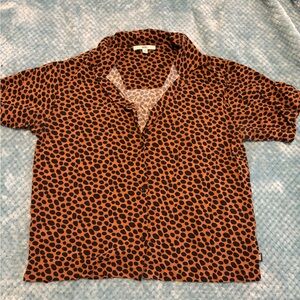 Vans oversized crop button down